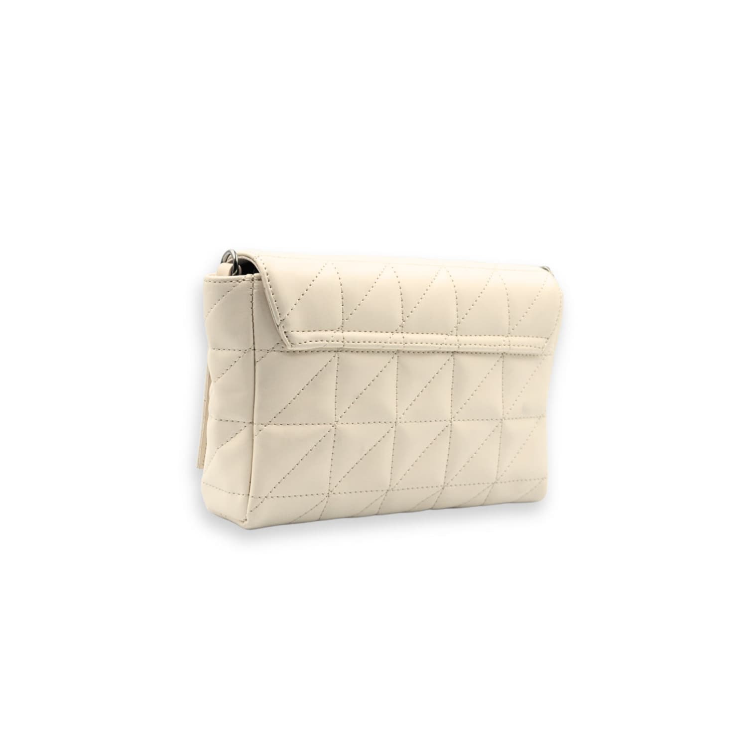 Leather Chef Elina Quilted Sling Bag Ivory