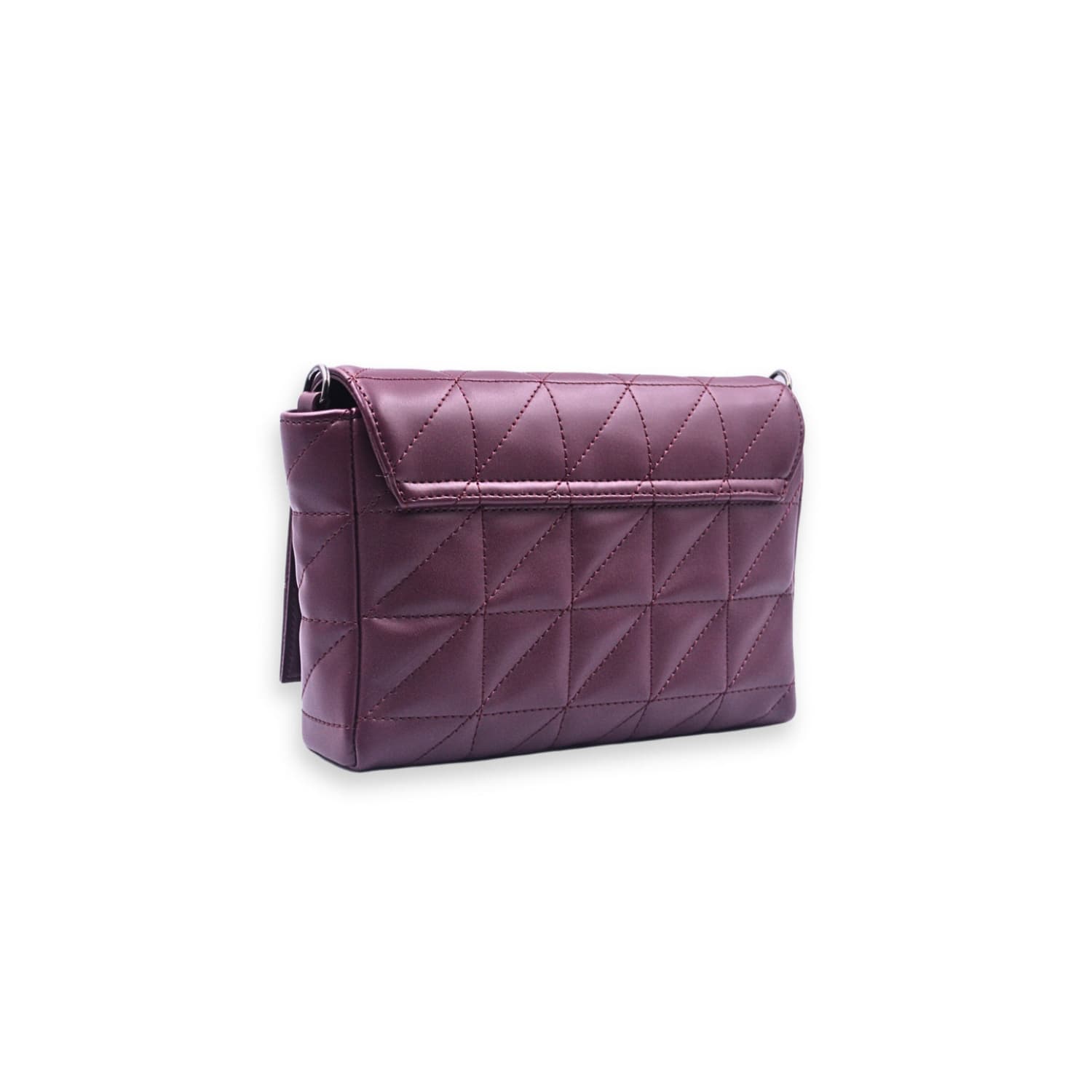 Leather Chef Elina Quilted Sling Bag WINE