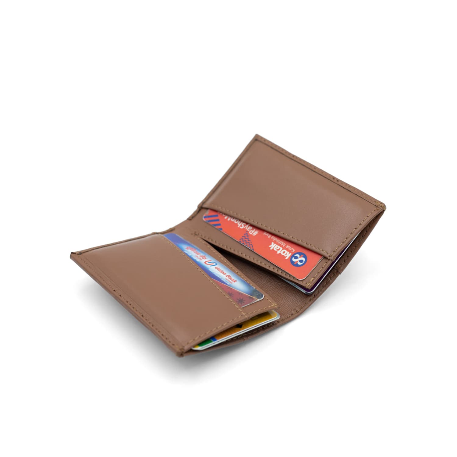 Leather Chef Mini Wallet Tan