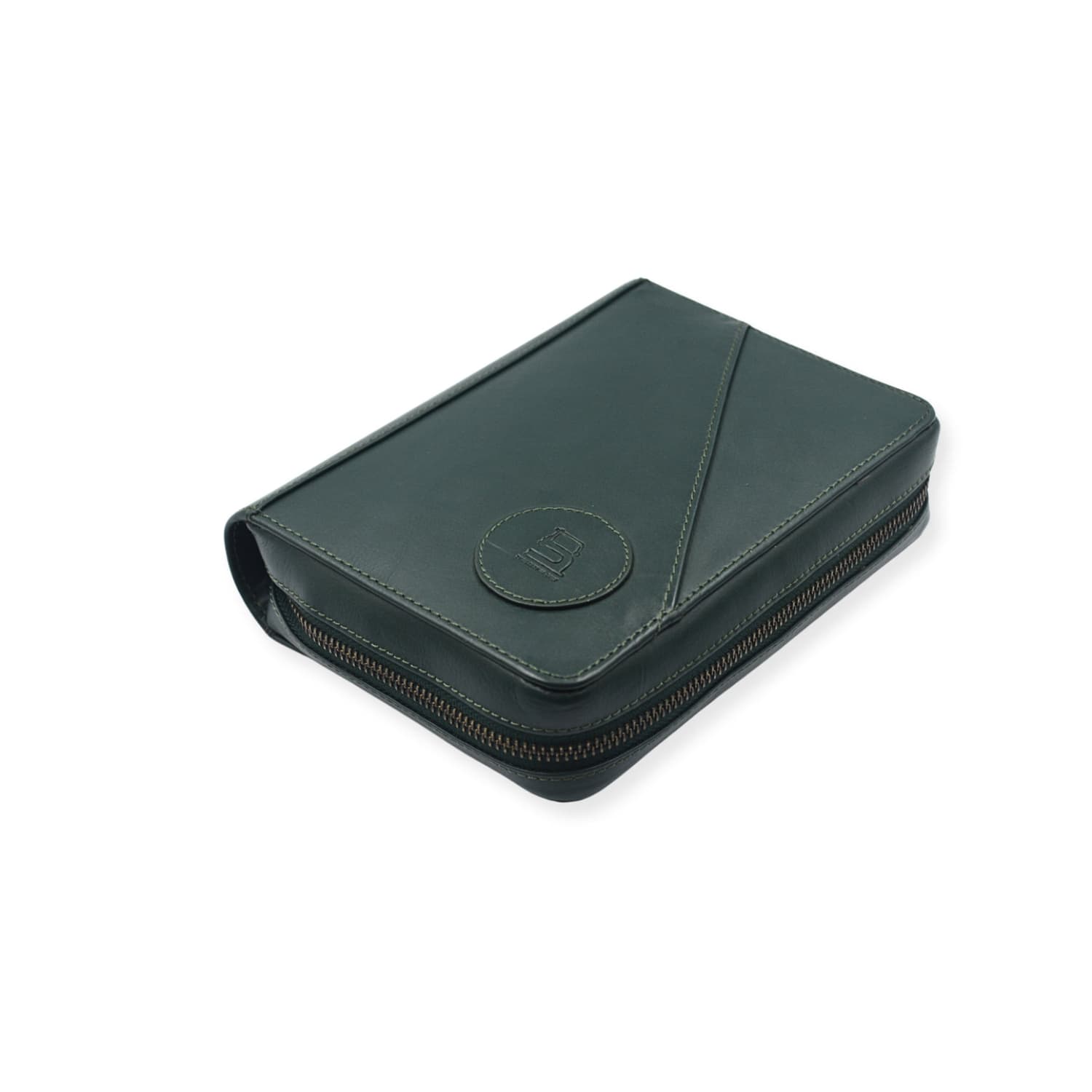 Leather Chef Nomad Passport Organiser Army Green (Full Leather)