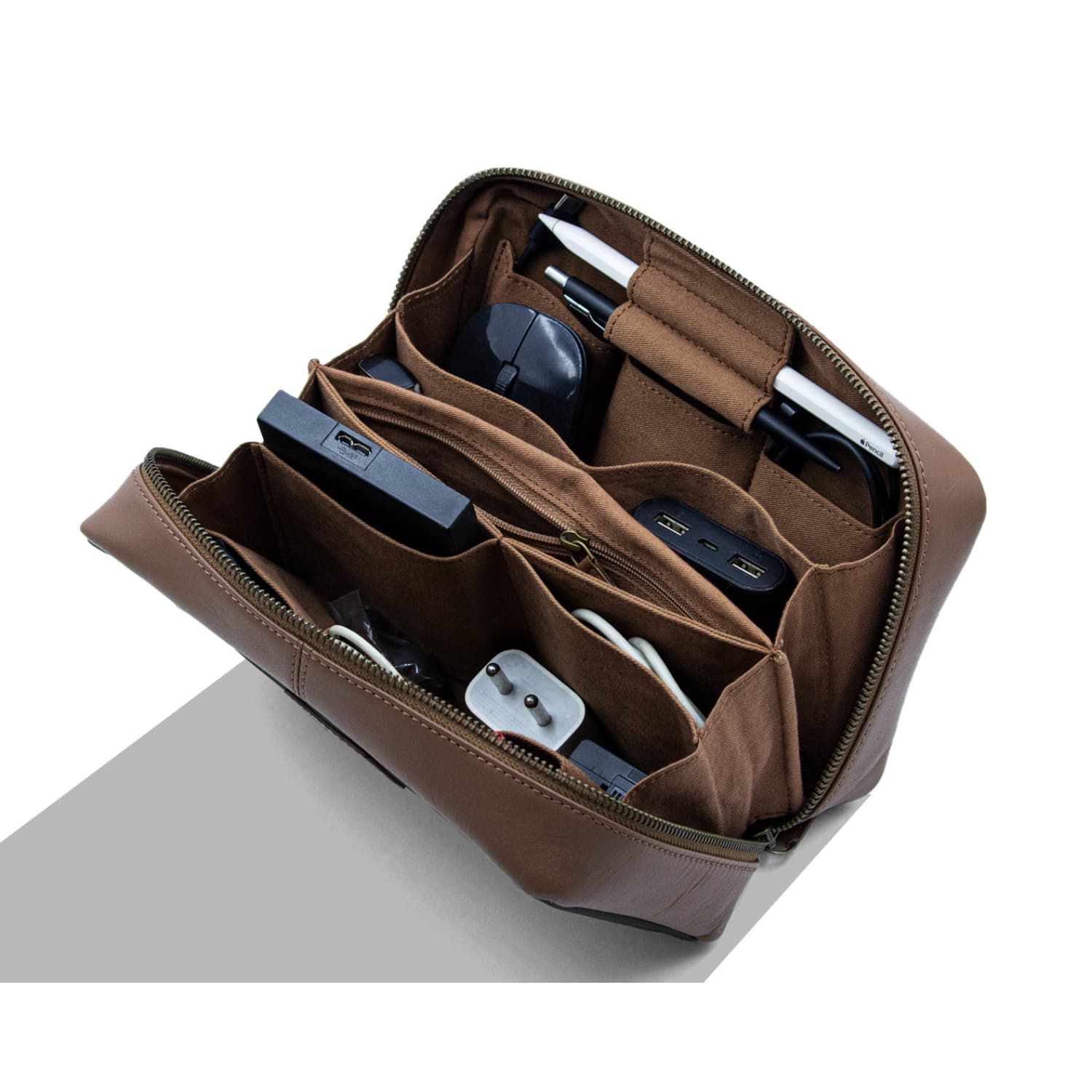 Leather Chef Tech Pouch Black