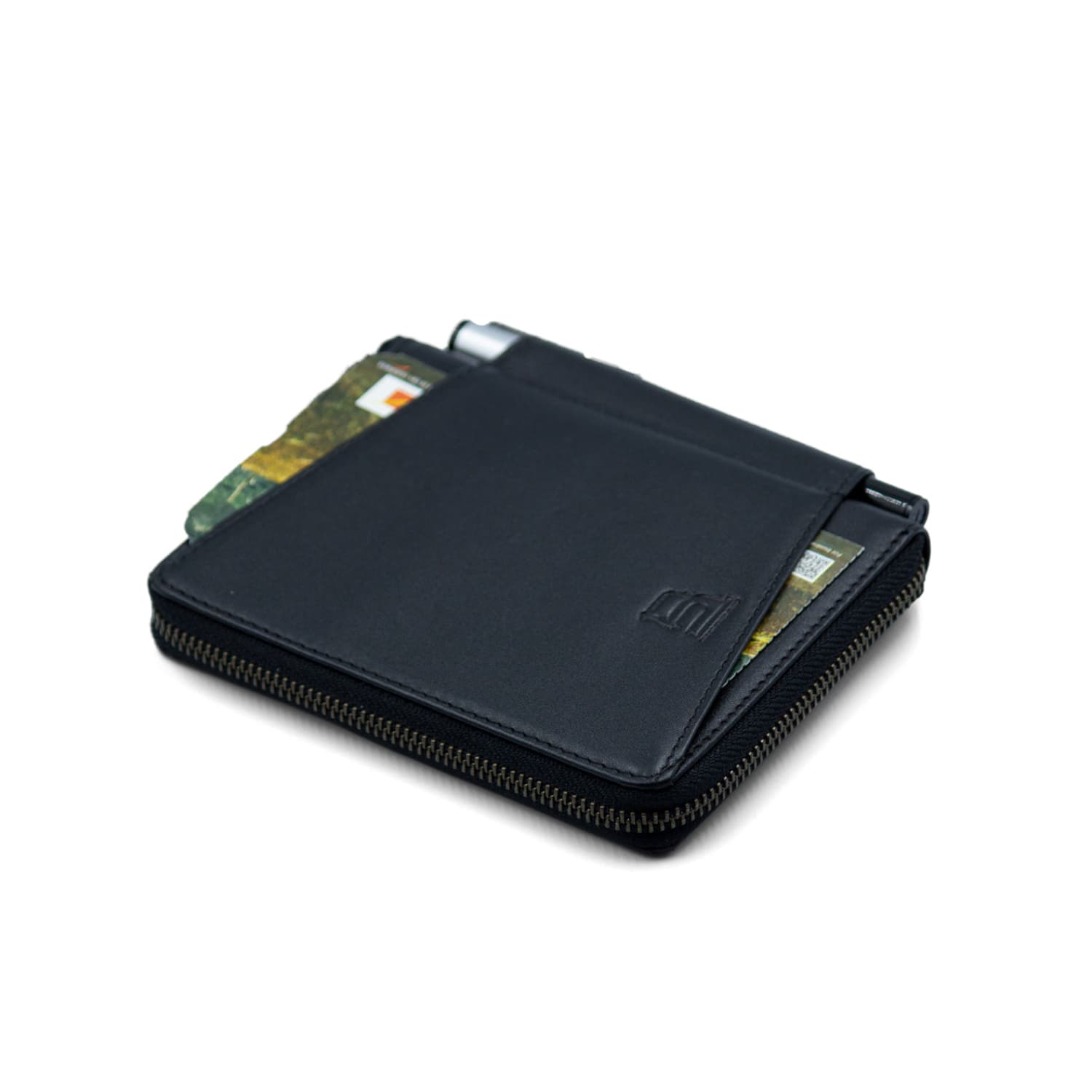Leather Chef Travel Wallet Black