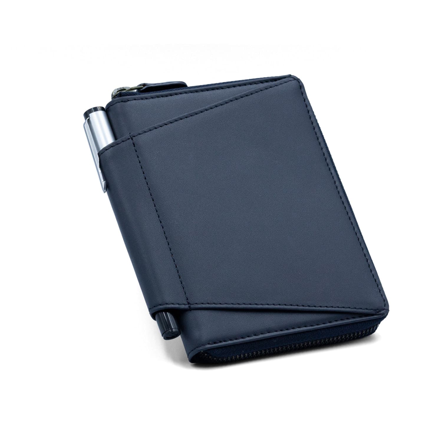 Leather Chef Travel Wallet Midnight Blue