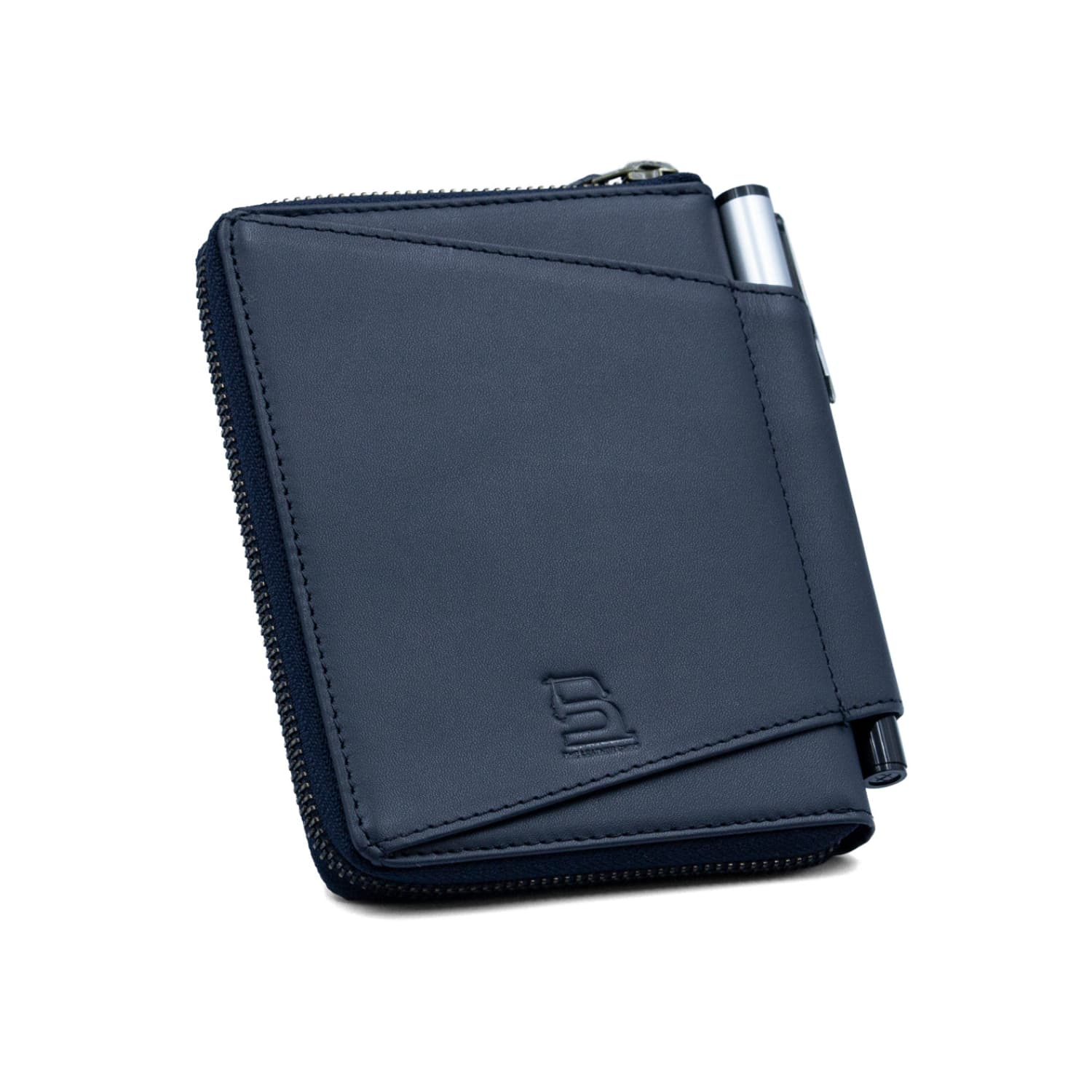 Leather Chef Travel Wallet Midnight Blue