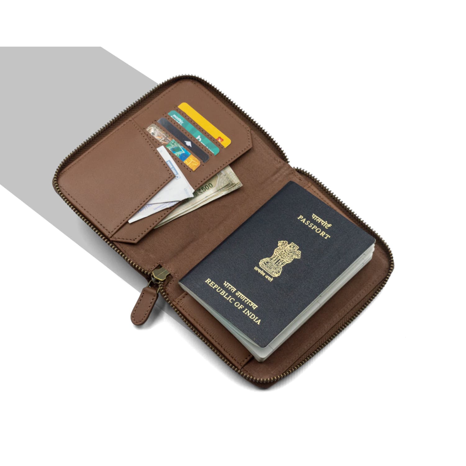 Leather Chef Travel Wallet Tan