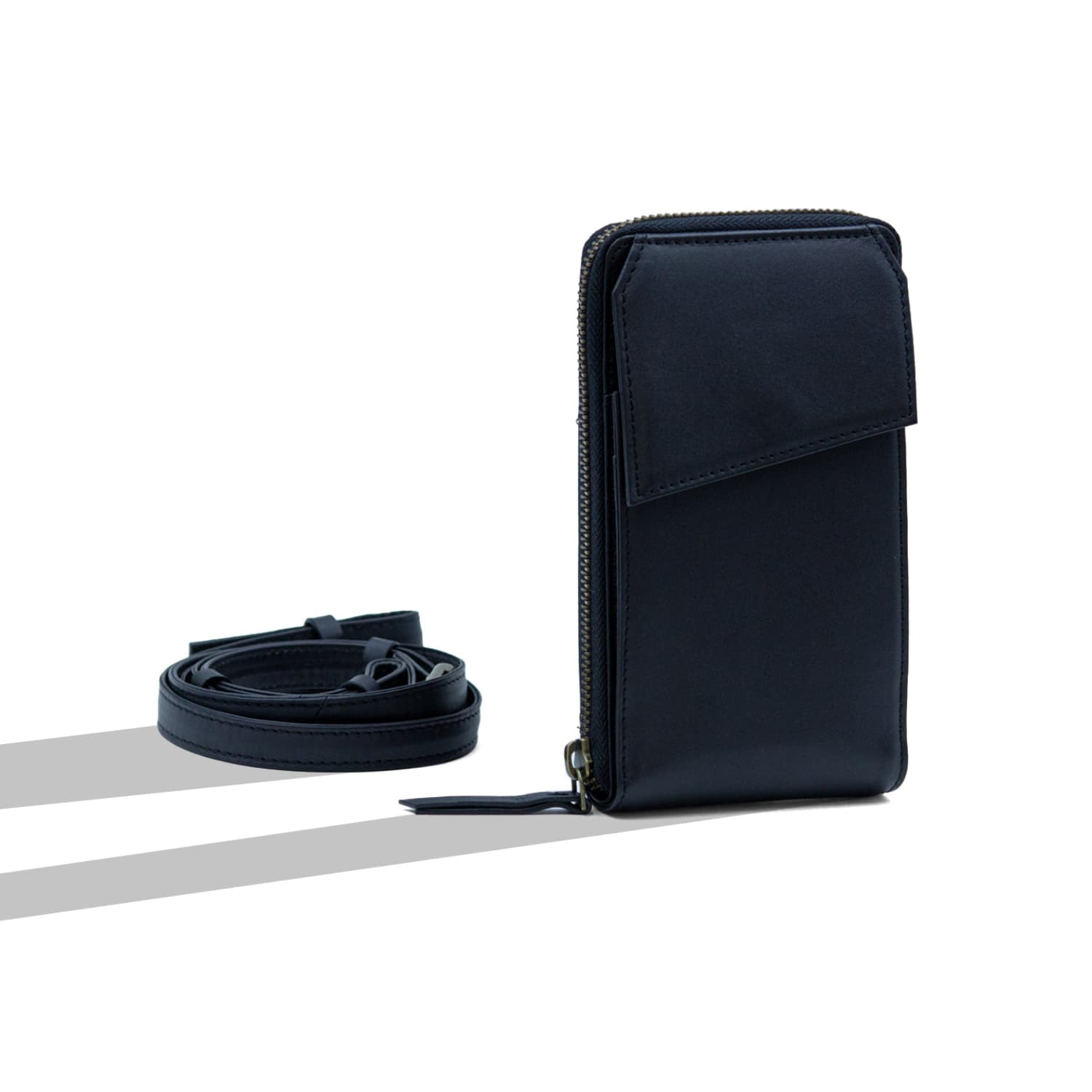 Leather Chef Urban Crossbody Sling Black