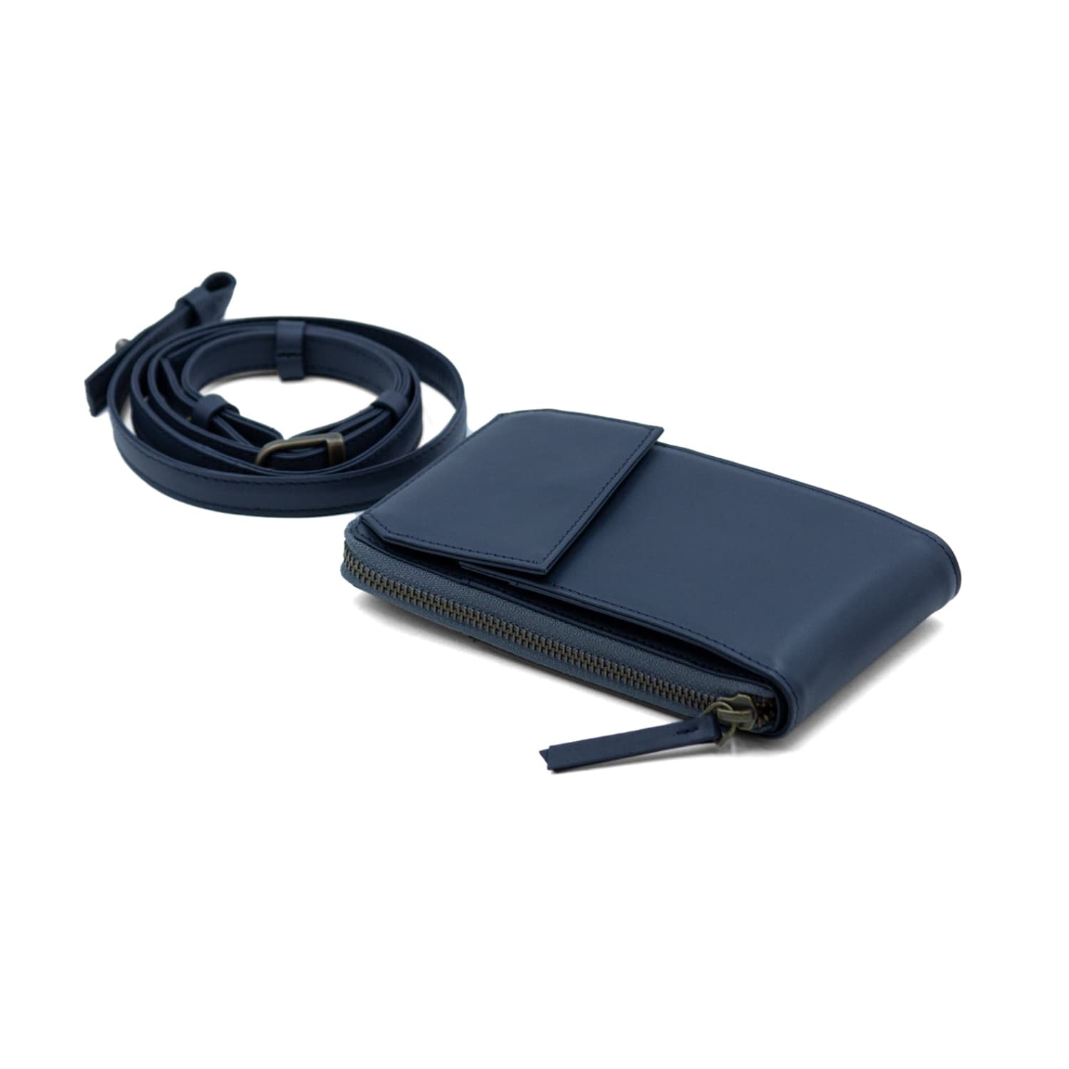 Leather Chef Urban Crossbody Sling Midnight Blue