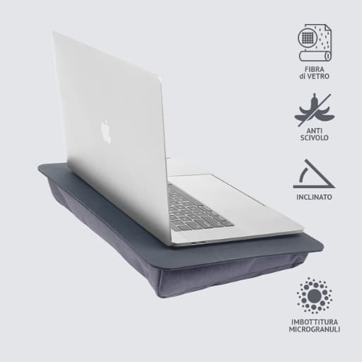 Tucano Comodo Laptop Pillow (Grey Black)