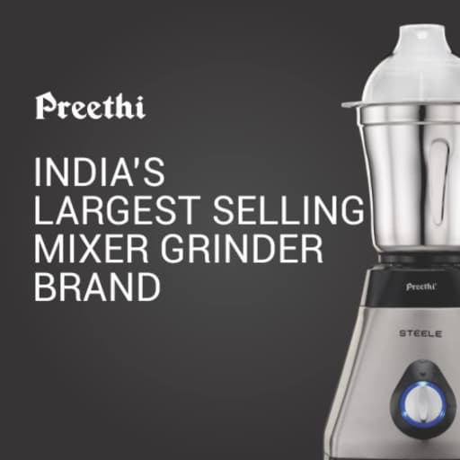 Preethi Steel Supreme Mixer Grinder