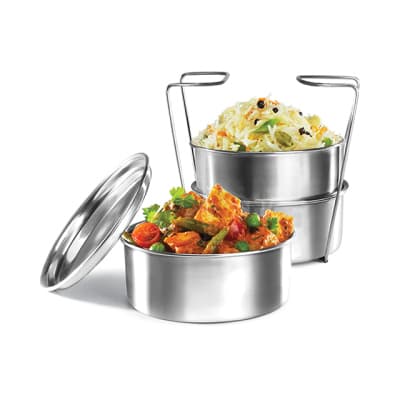 Milton Electron Plastic 3 Container Tiffin Box