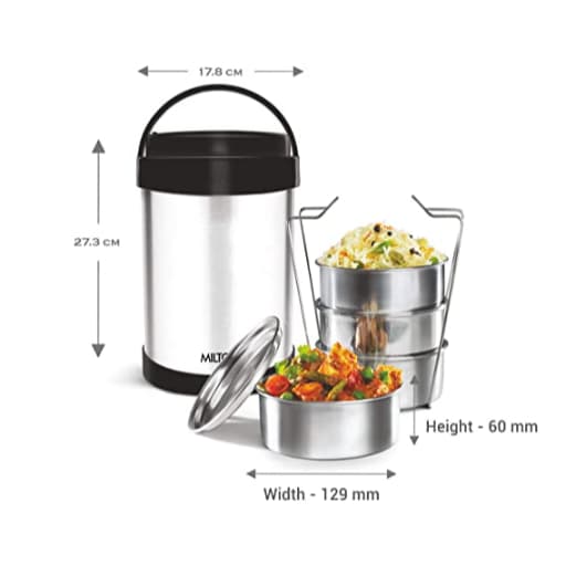 Milton Royal 4 Insulated Stainless Steel Tiffin Box