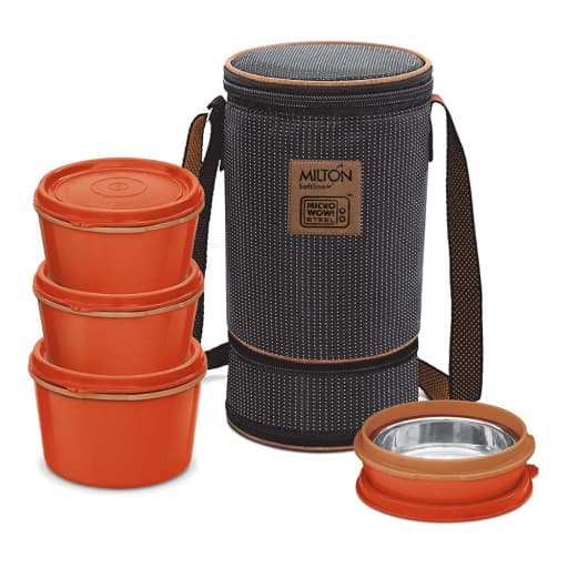 Milton Flexi Microwavable Containers + 1 Stell Spoon