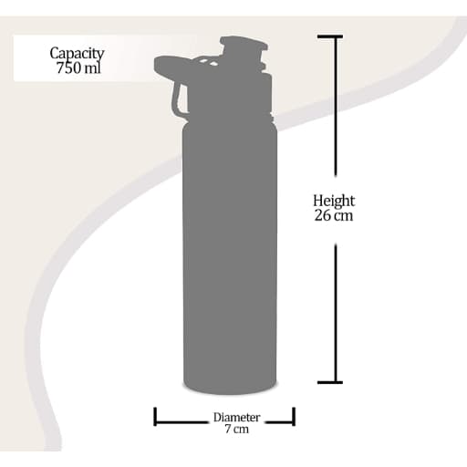 Milton Gripper 750 Water Bottle & Flask (Set Of-2)