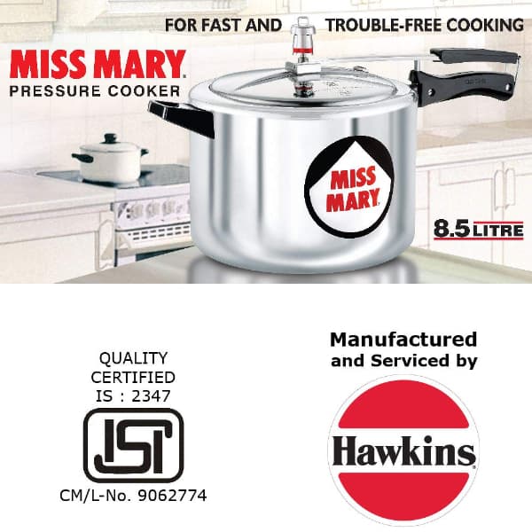 Hawkins Miss Mary Pressure Cooker 8.5 Litre