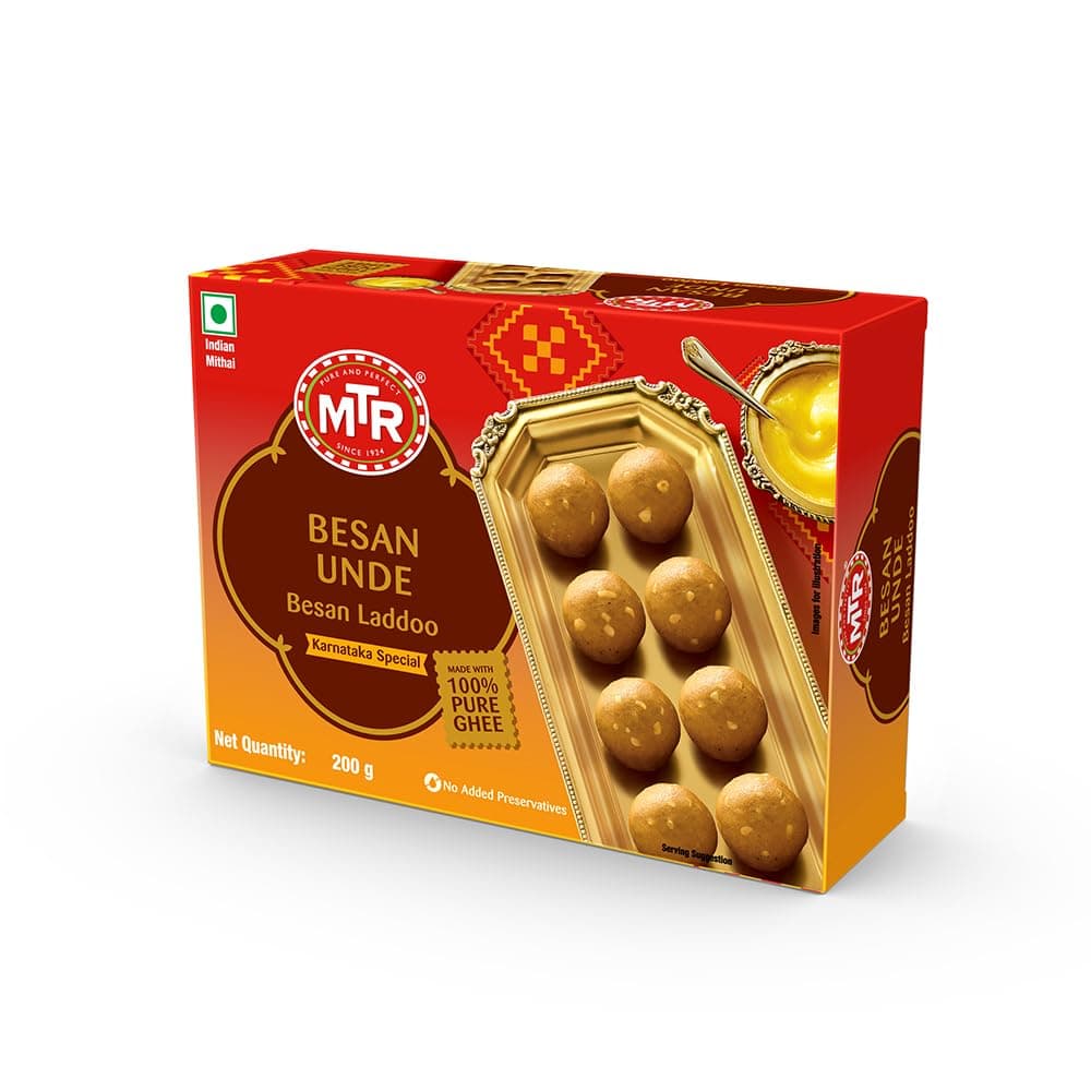 MTR Besan Laddoo Made with Pure Ghee 200g