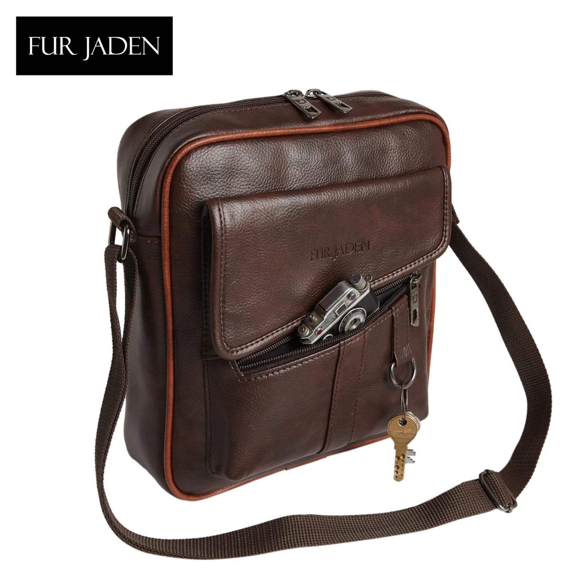 Fur Jaden Mw36 Crossbody Sling Bag Brown