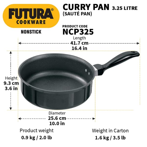 Hawkins Futura Nonstick Curry Pan 3.25L
