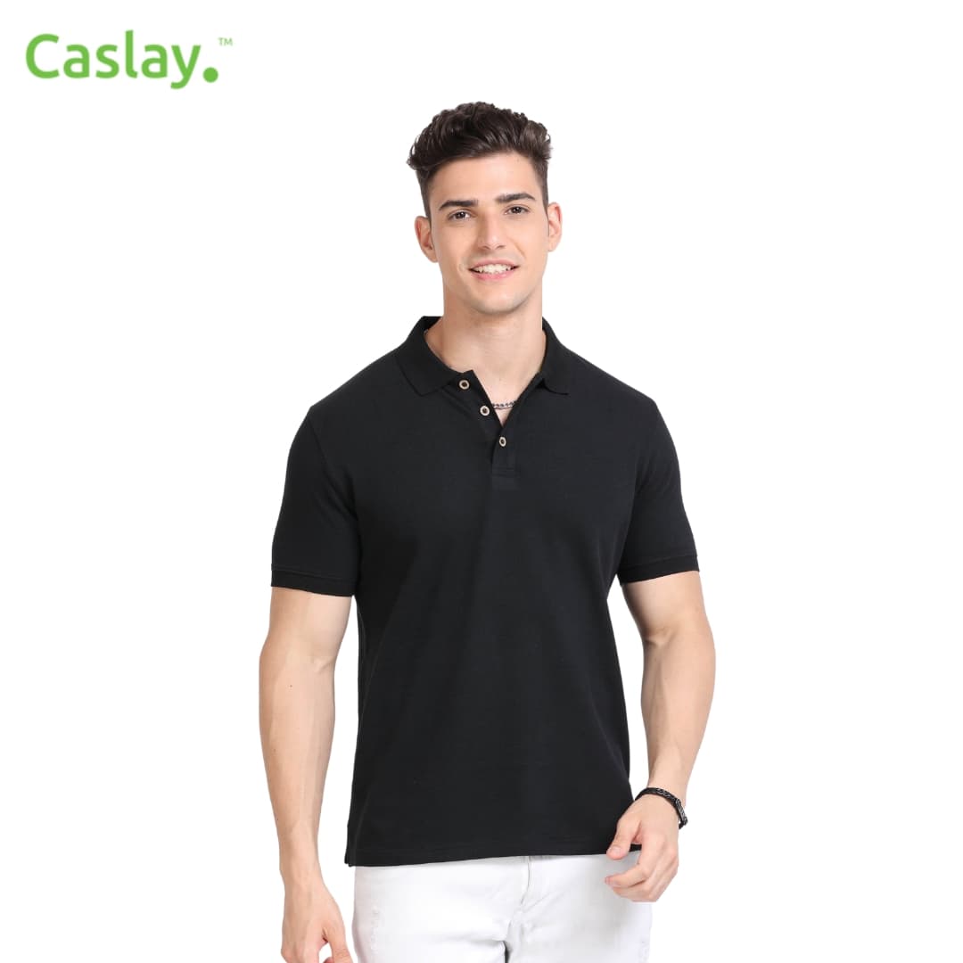 Caslay Polo T-Shirt - Black