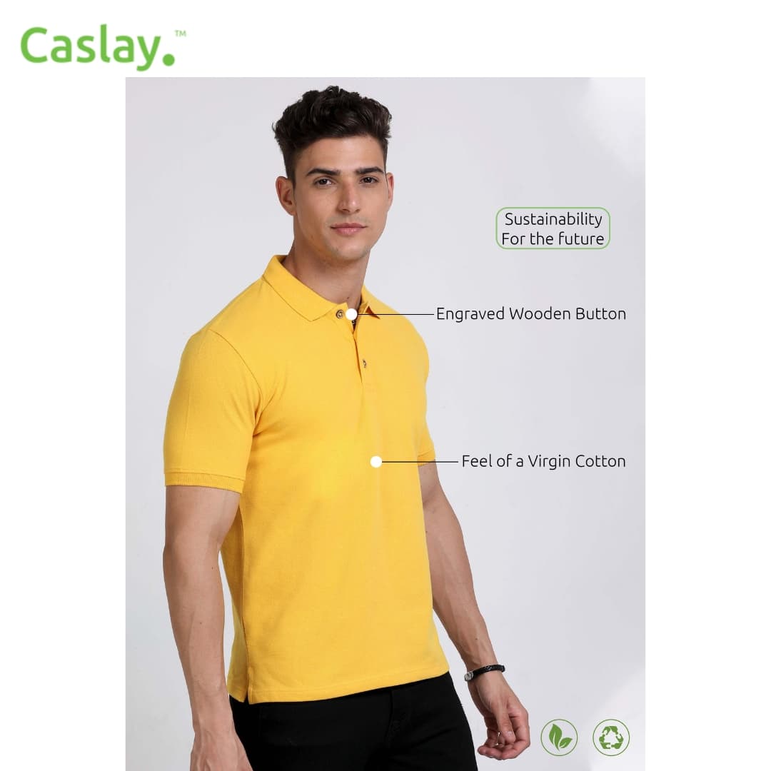 Caslay Polo T-Shirt - Mustard