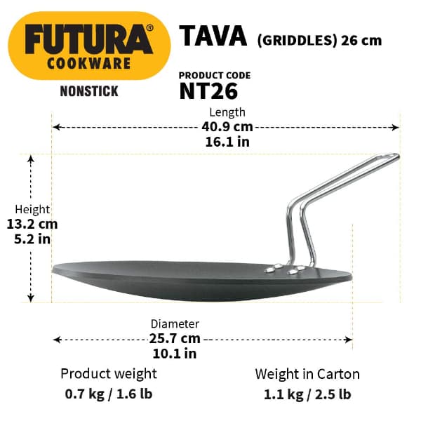 Hawkins 26cm Futura Nonstick Tava