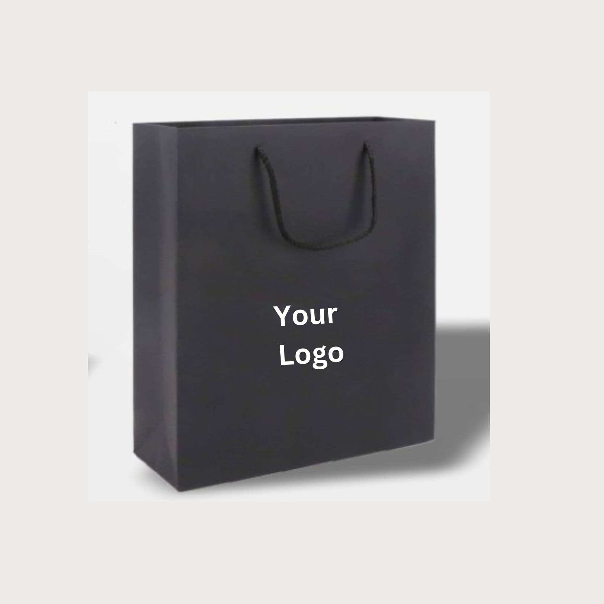 Black Paper Bags Large