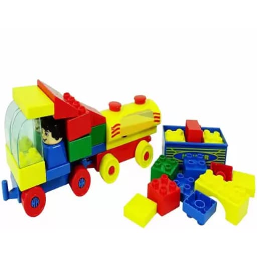 Peacock Kinder Blocks Car, tanker, Dumper Set