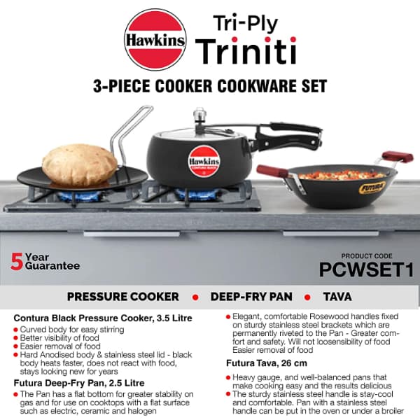 Hawkins Triniti Kitchen 3pcs Set