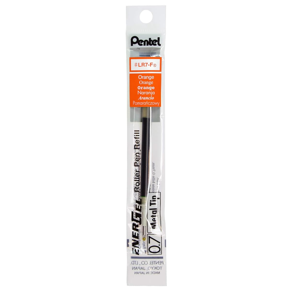 Pentel EnerGel LR7 Ultra Smooth Refill 0.7mm Orange