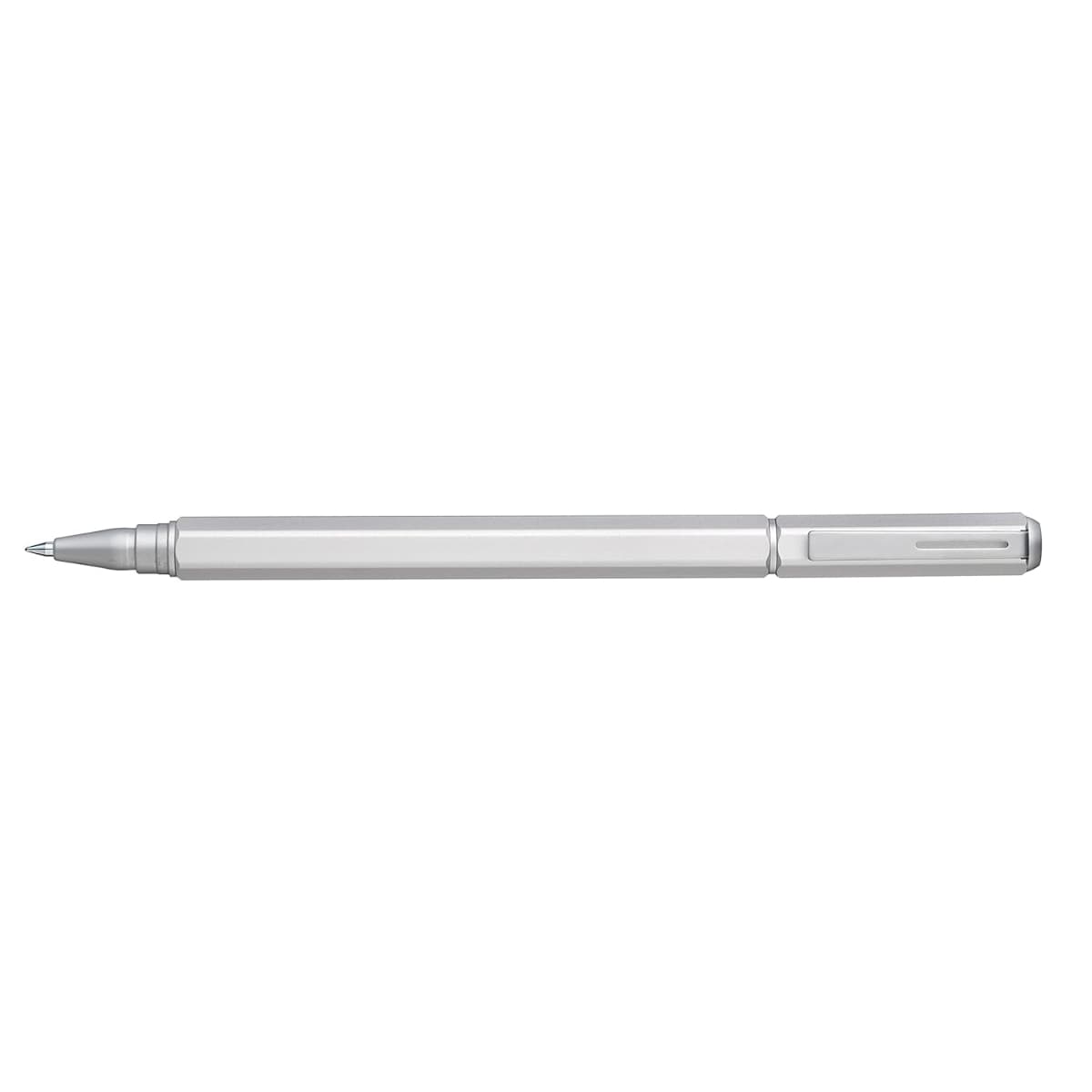PENTEL ENERGEL SILVER BODY BLUE INK PEN 0.7mm BL667ZCE