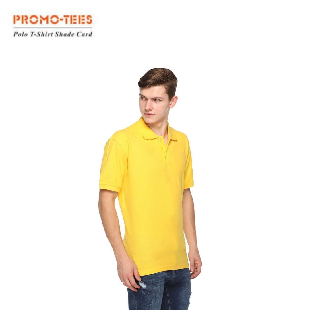 PIKMEE Men's Promotees T-Shirt - Golden Yellow - Soft Cotton - Stylish Fit