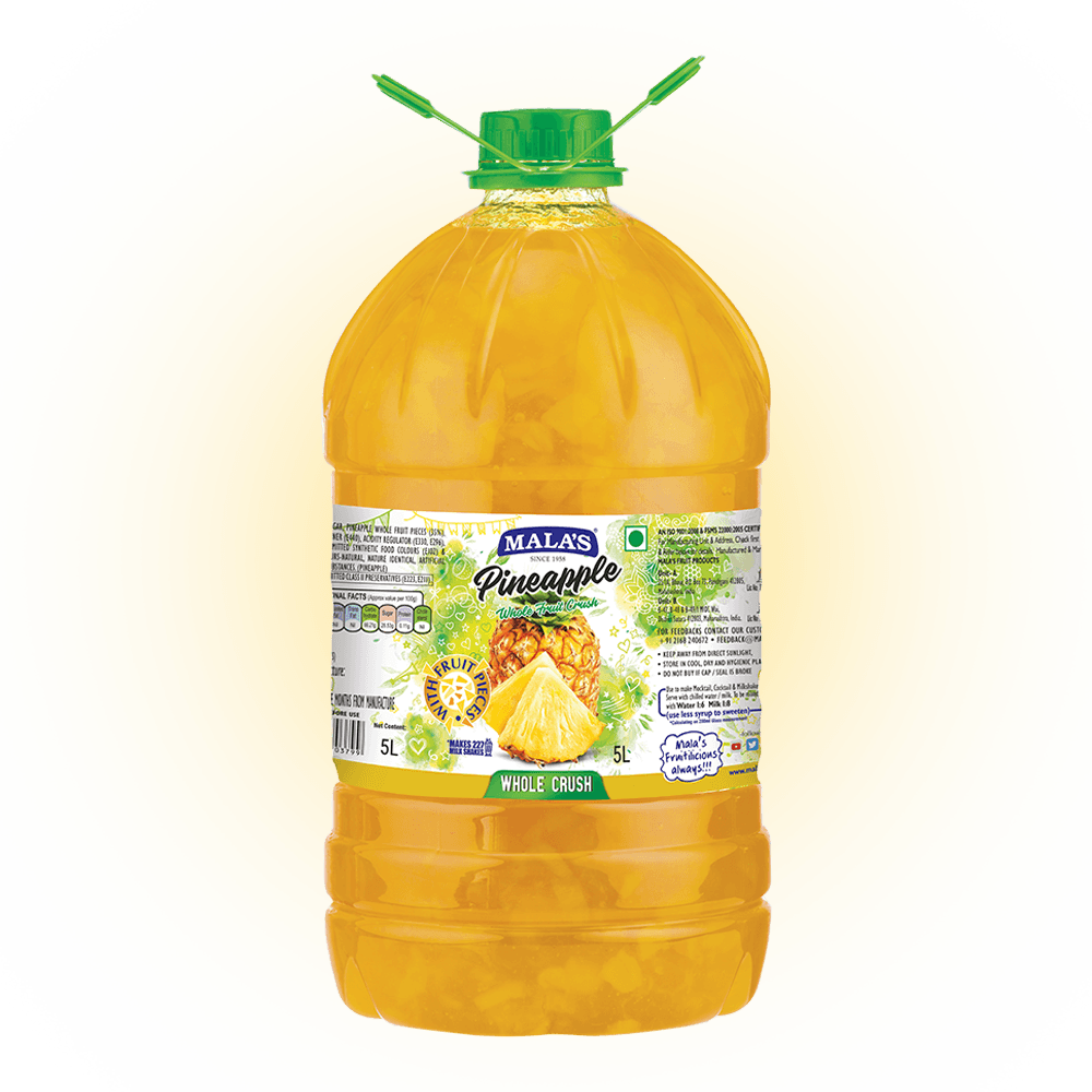 Mala's Pineapple Whole Crush 5 LTR Pet Bottle