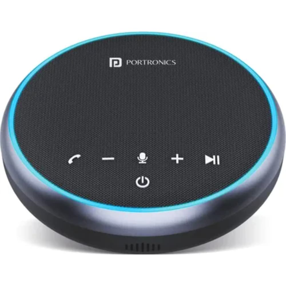 PORTRONICS TALK ONE NOISE CANCELLATION CONFERENCE SPEAKER BLACK