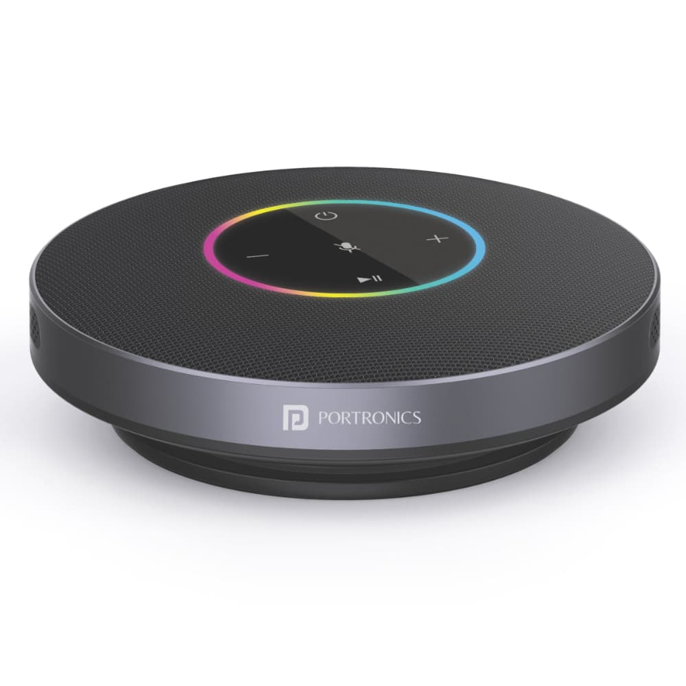 PORTRONICS TALK TWO CONFERENCE SPEAKER ECHO CANCELLATION & NOISE REDUCTION
