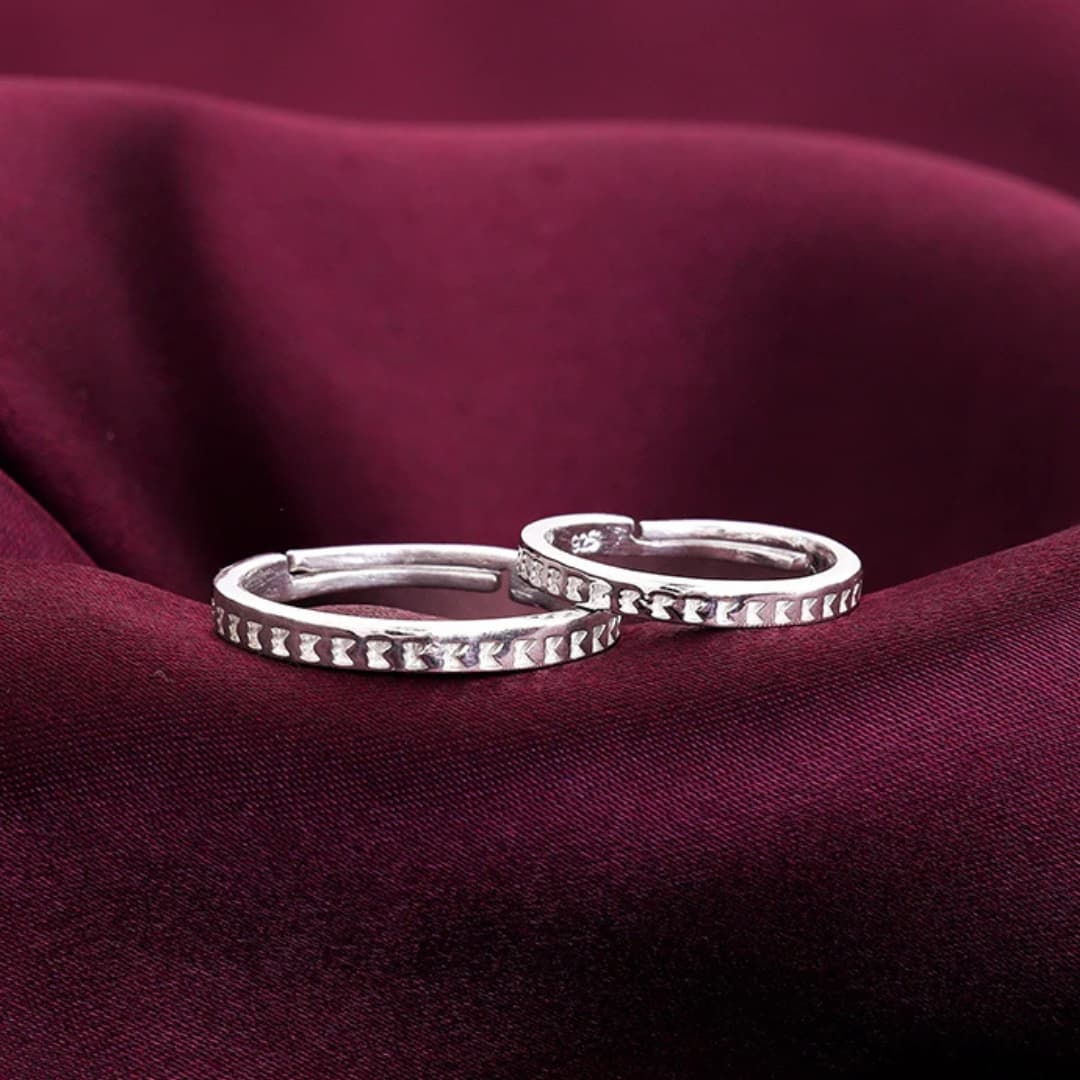 Silver Timeless Couple Bands