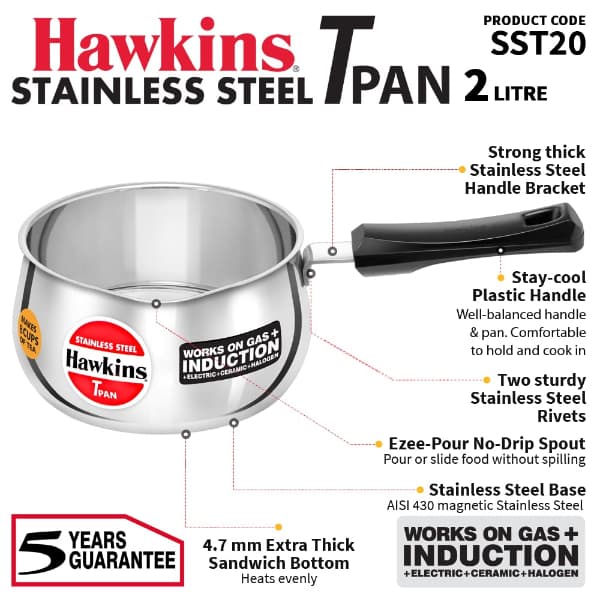 Hawkins 2 Litre Induction Sauce Pan