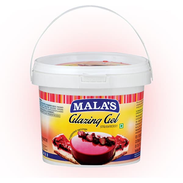 Mala's Strawberry Glaze Gel 1kg Bucket