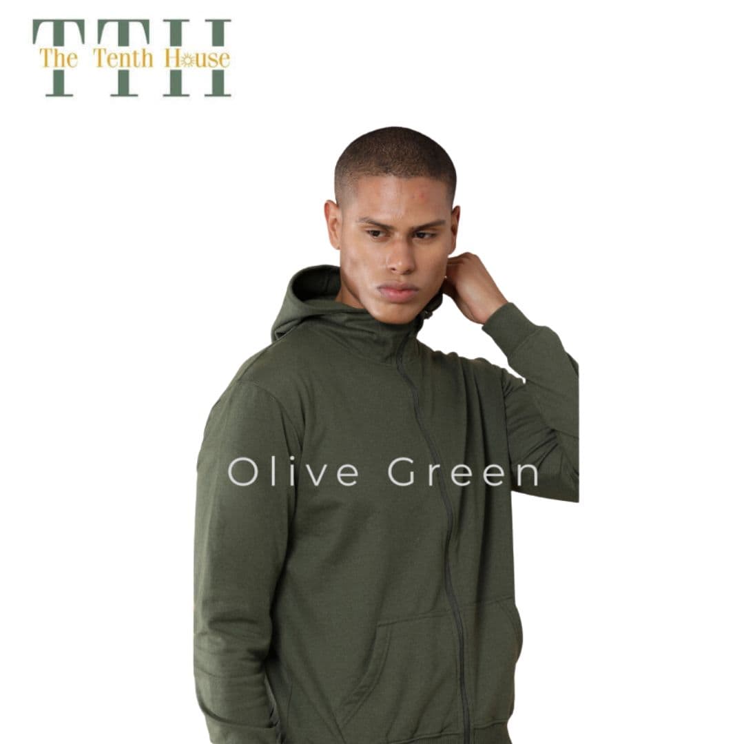 TTH 2 In 1 Zipper Hoodie Olive Green