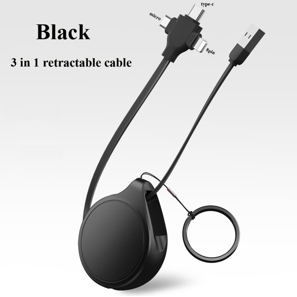 Urban Gear Yoyo Drops 3-in-1 Charging Retracting Data Cable