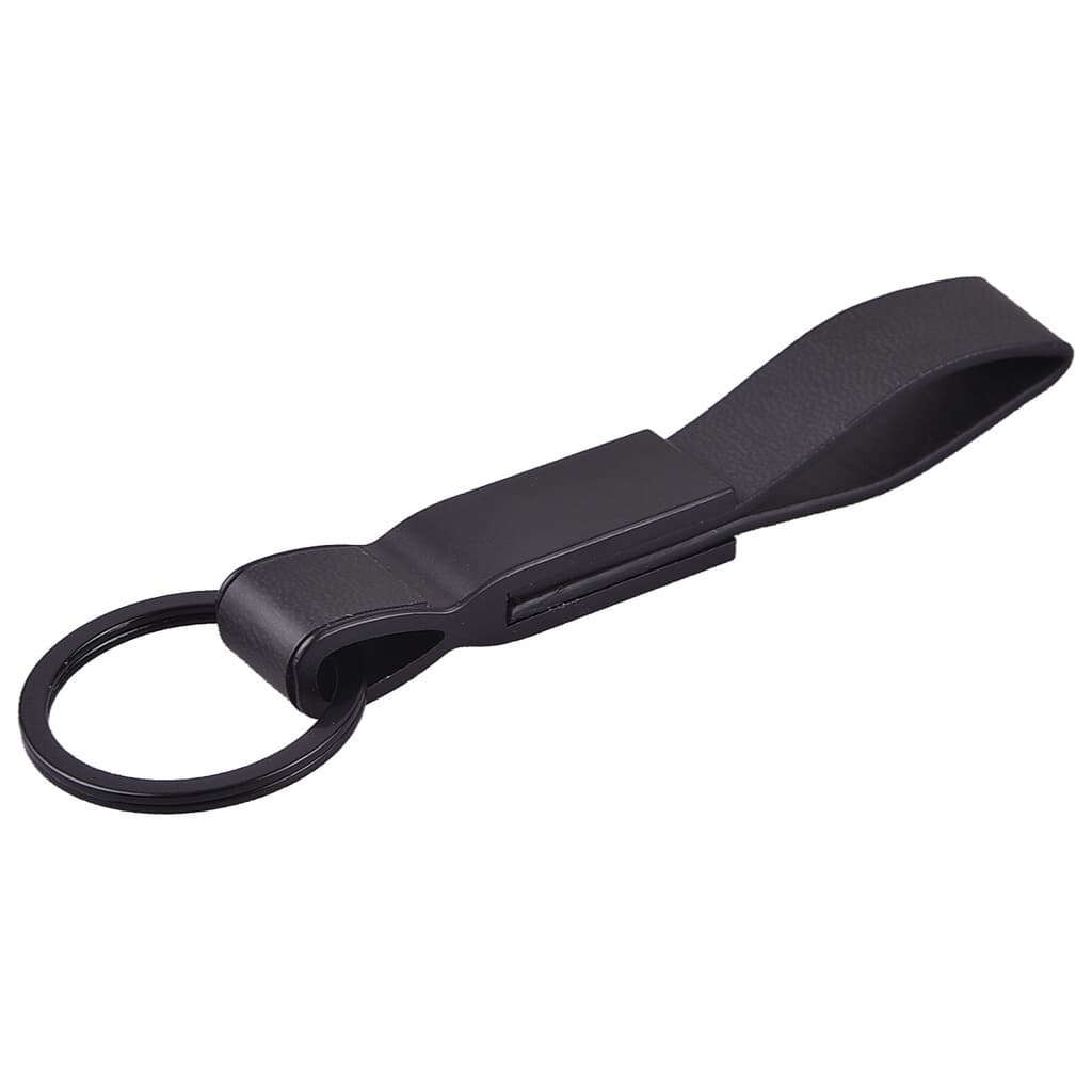 Urban Gear Blak Faux Leather Keychain