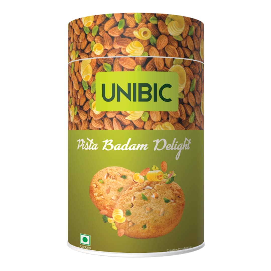 Unibic Pista Badam Cookies | Almond & Pistachio Cookies 210 Grams