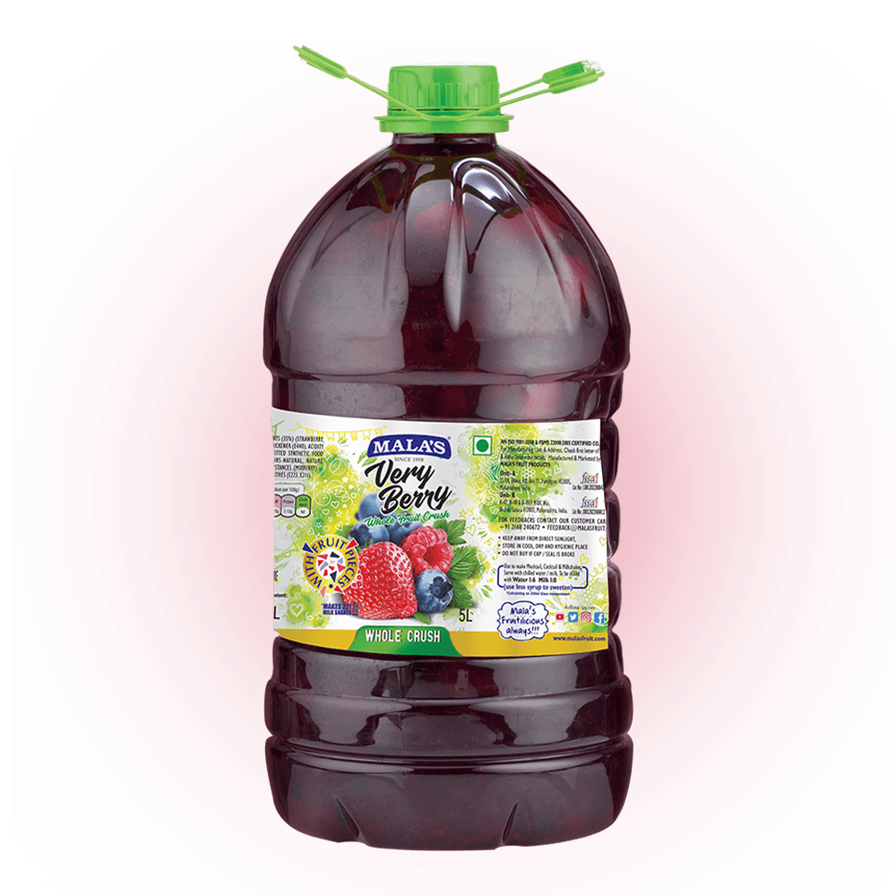 Mala's Verry Berry Whole Crush 5 LTR Pet Bottle