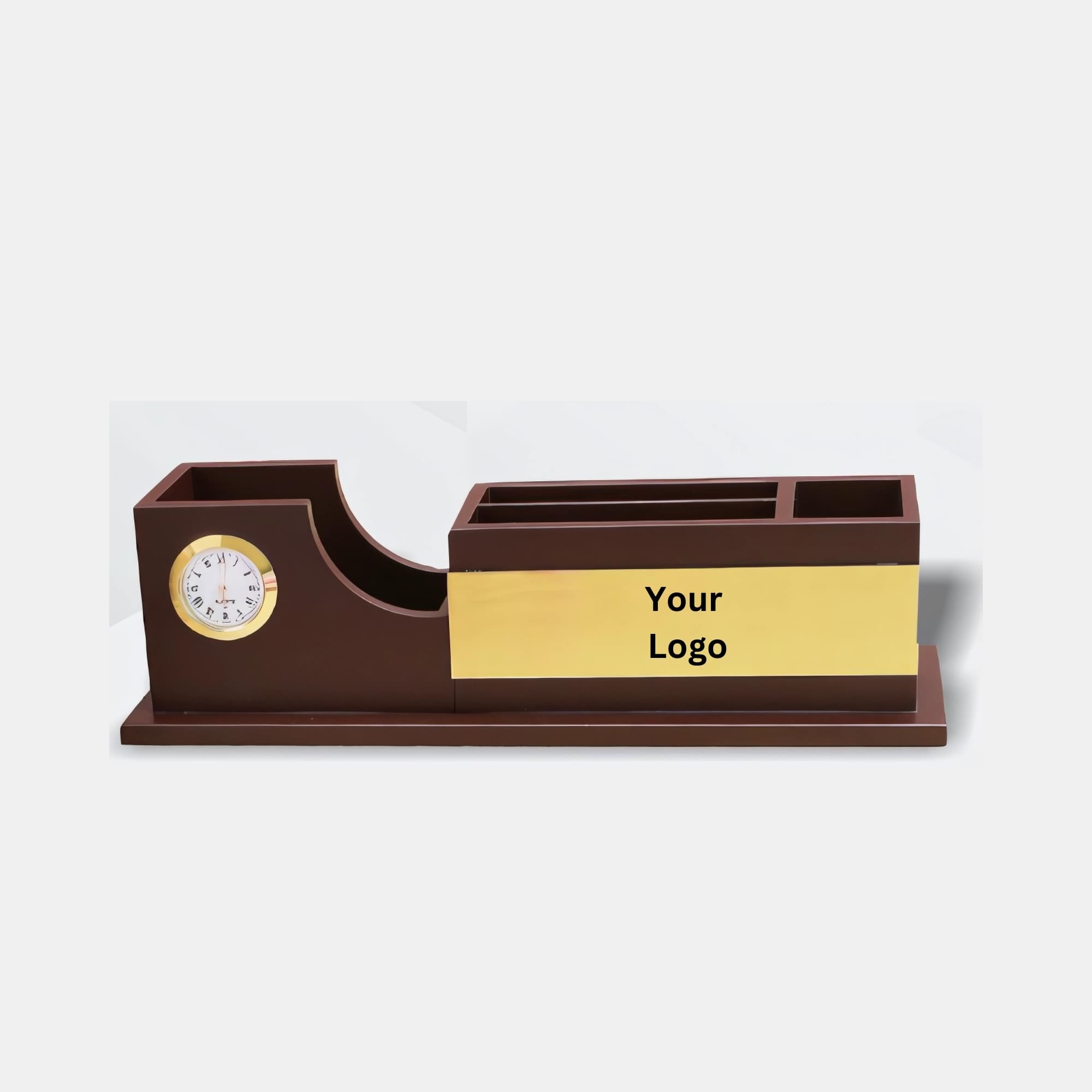 Brown Desk Organizer with Drawer