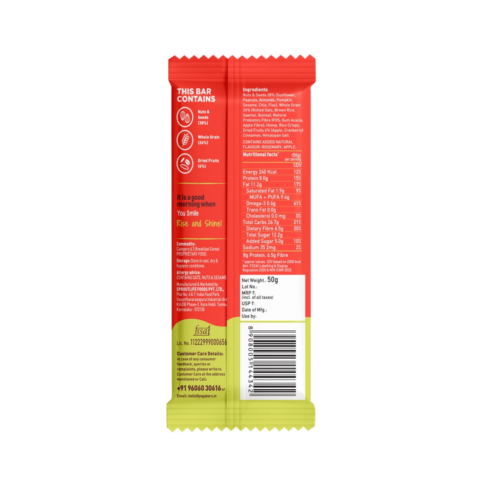 Apple Cinnamon Breakfast Bar - 50g