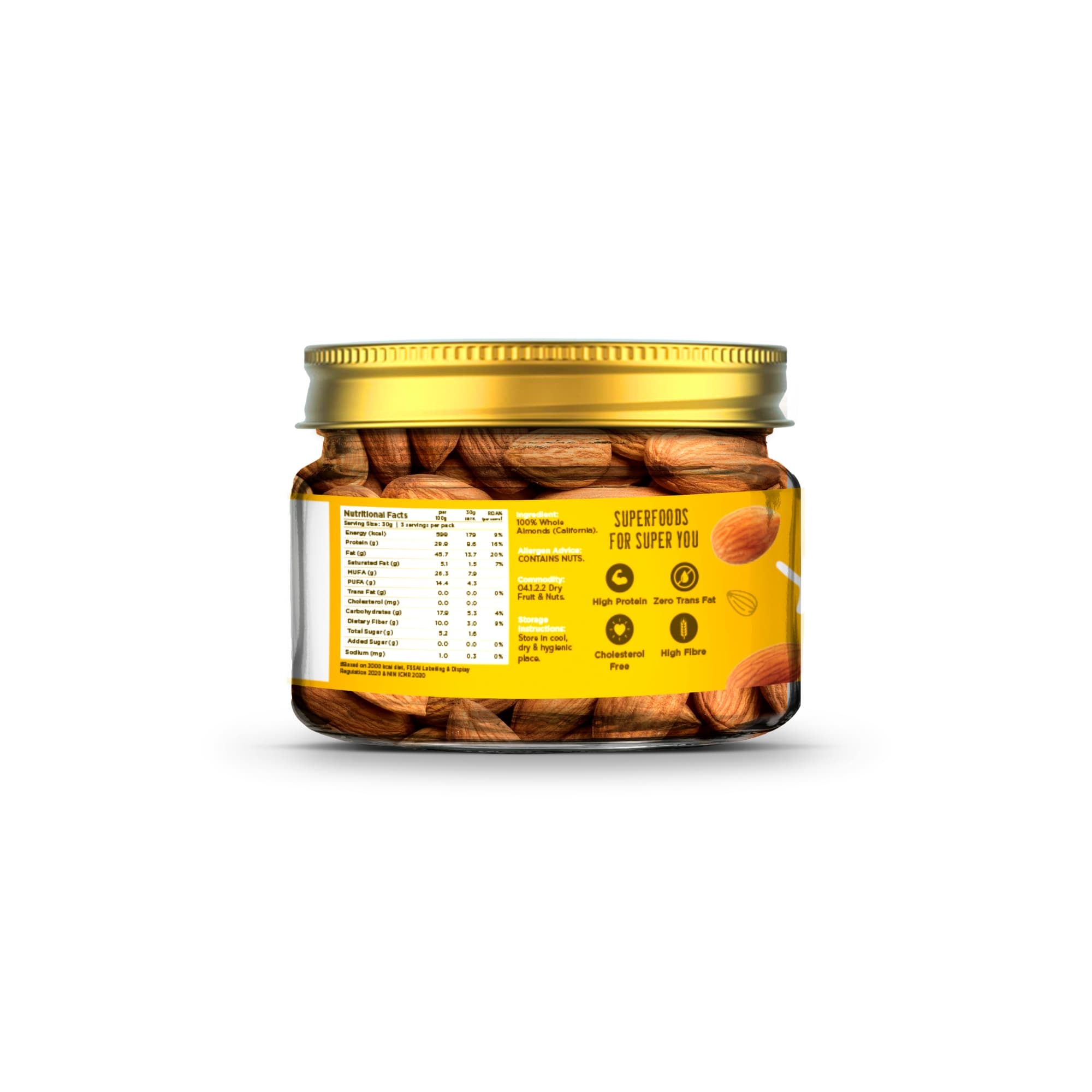 California Almonds in Pet Jars - 100g