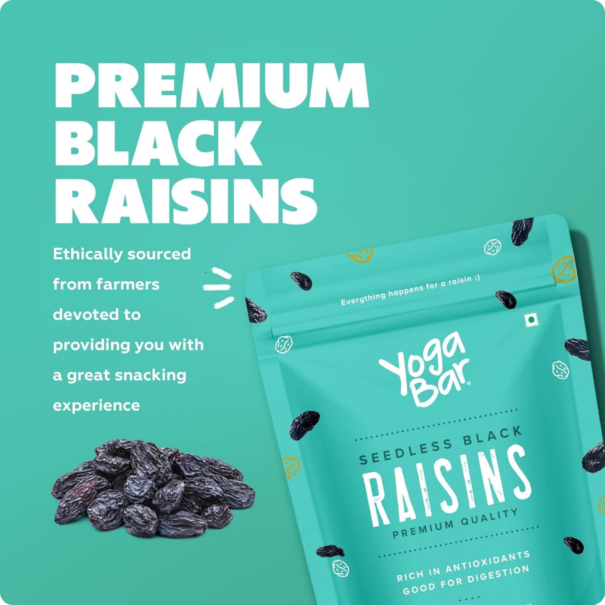 Seedless Afghani Black Raisins - 500g