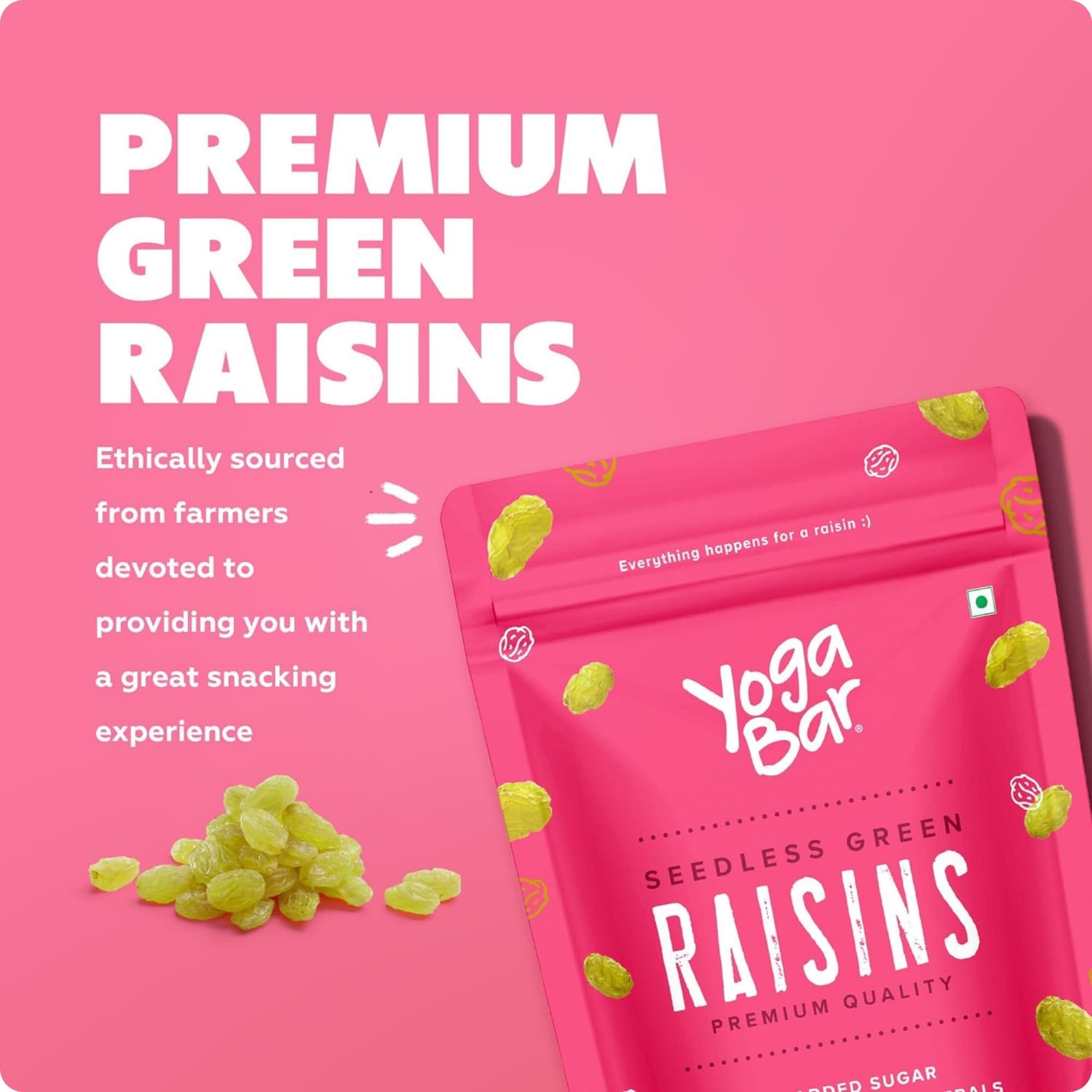 Seedless Afghani Green Raisins - 500g