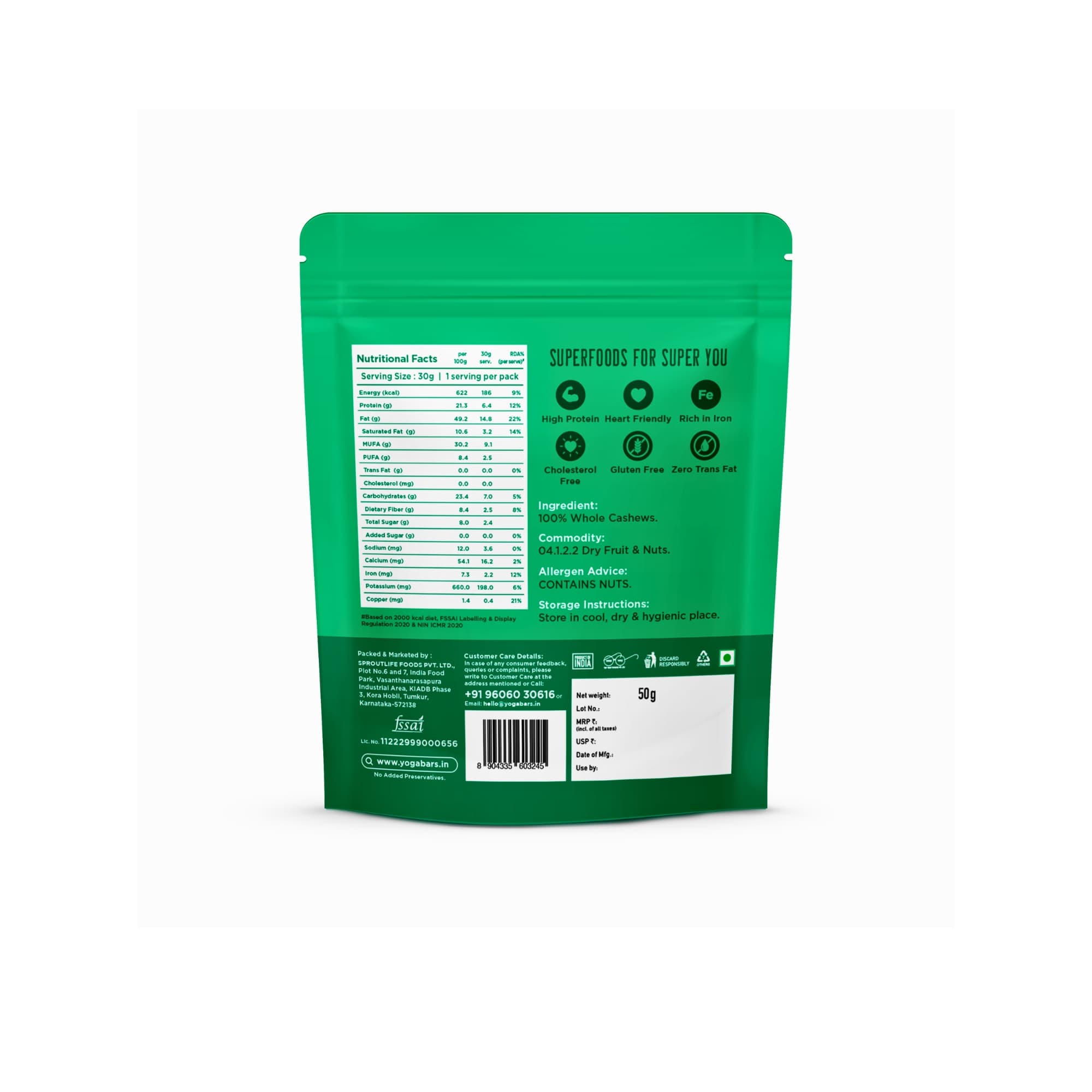 Whole Cashew - 50g