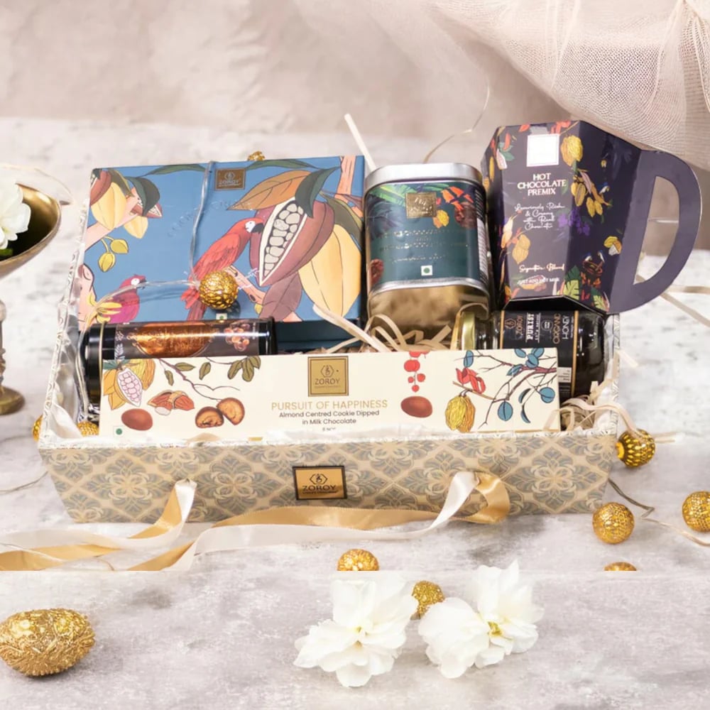 Zoroy Luxury Chocolate Moroccan Gift Combo Hamper | A Resuable Box With Assorted Gourment Goodies
