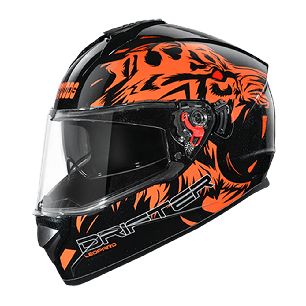 Studds Drifter D2 With Clear Visor With Spoiler Matt Black N10 L Helmet