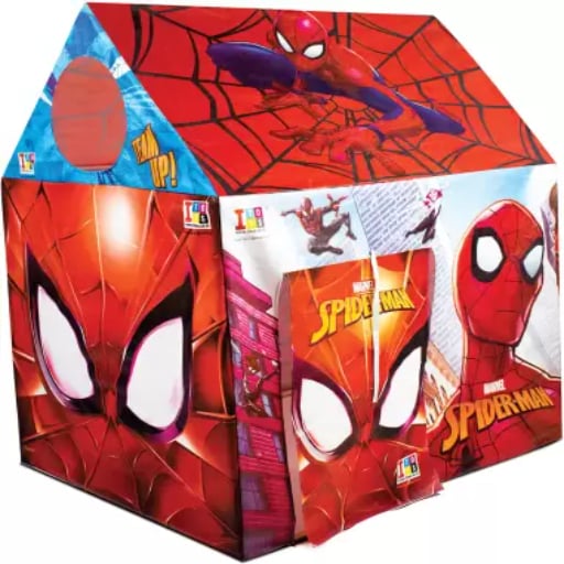 Spider-Man Role Play Pipe Tent House For Kids (Multicolor)